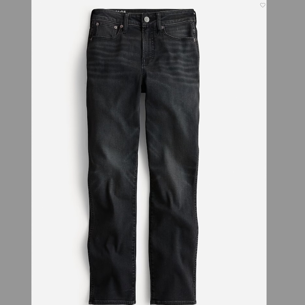 J. Crew Curvy 10" Vintage Slim-Straight Jeans, 28, NWT